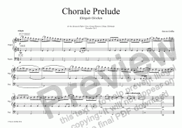 page one of Chorale Prelude "Jingle Bells"
