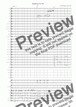 page one of Symphony No 100 1st movt