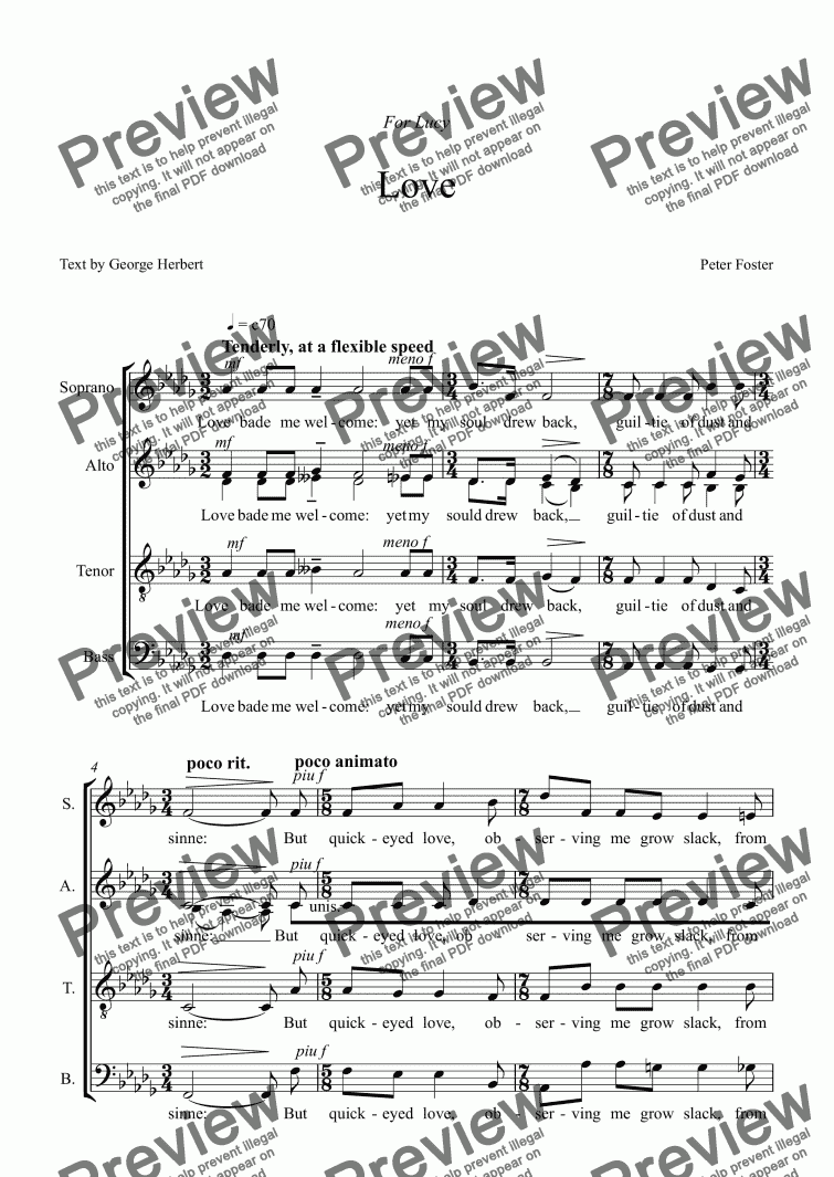 page one of Love