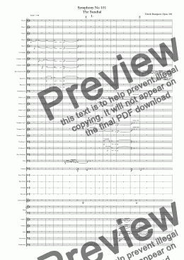 page one of Symphony No 101 The Sundial 1st movement