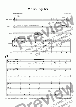 page one of We go Together (Vocal+trio)