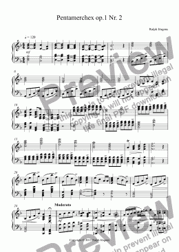 page one of Pentamerchex op.1 Nr. 2