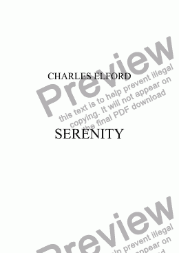 page one of SERENITY