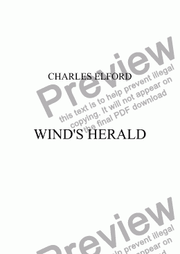page one of WIND'S HERALD