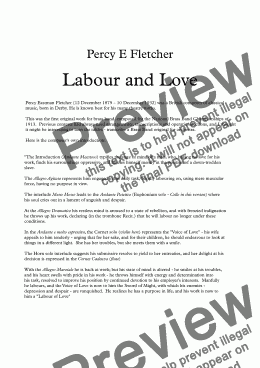 page one of Labour and Love
