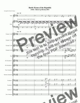 page one of Battle Hymn of the Republic (5444 - Hark Up Horns) 2011