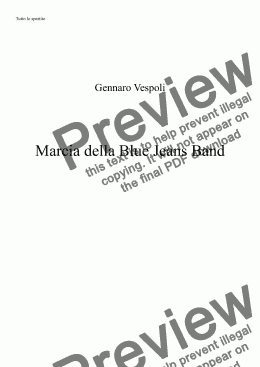 page one of Marcia della Blue Jeans Band