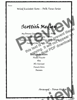 page one of Scottish Medley