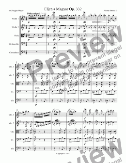 page one of Eljen a Magyar Op. 332
