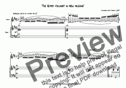 page one of The Gypsy Violinist in New Orleans ( B minor)
