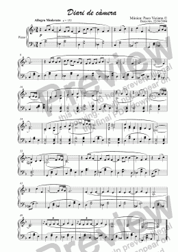 page one of 211-Diari de càmera (piano version)
