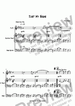 page one of Just My Sighs (C lead instrument)