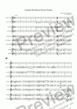 page one of Laudate Dominum [Charpentier]