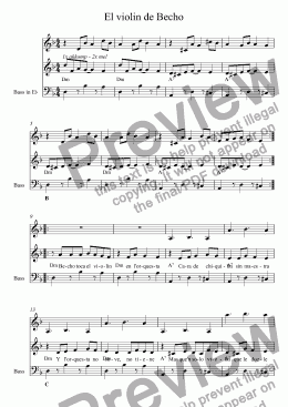 page one of El violin de Becho