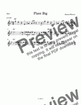 page one of Plant Big