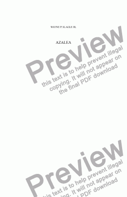 page one of AZALEA