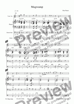 page one of Mugwump [Jazz 4tet]