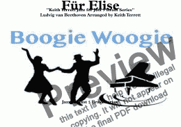 page one of Für Elise Boogie Woogie for Brass Quintet (Jazz for Just 5 Brass Series)