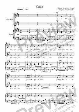 page one of 275-Canta (for boys choir)