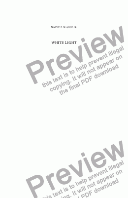 page one of WHITE LIGHT