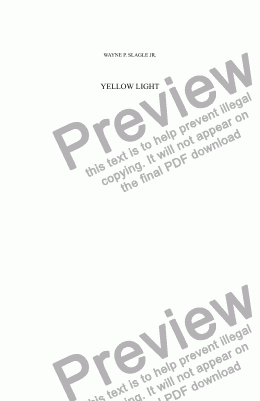 page one of YELLOW LIGHT
