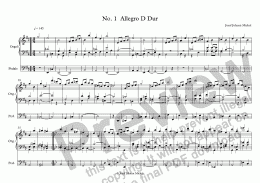 page one of No. 1 Allegro D Dur