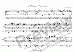 page one of No. 3 Trumpet Tune c moll