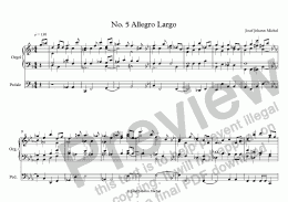 page one of No. 5 Allegro Largo