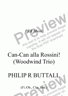 page one of Can-Can alla Rossini! (Woodwind Trio)
