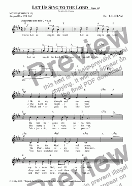 page one of Let Us Sing to the Lord