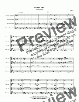 page one of Jitterbug Jump: Saxophone Quartet