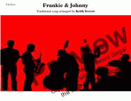 page one of Frankie & Johnny for Brass Quintet (Jazz for 5 brass series)