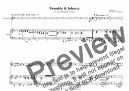 page one of Frankie & Johnny for Vibraphone & Piano