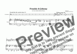 page one of Frankie & Johnny for Double Bass & Piano