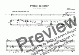 page one of Frankie & Johnny for Bb Clarinet & Piano