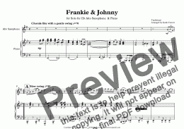 page one of Frankie & Johnny for Eb Alto Saxophone & Piano