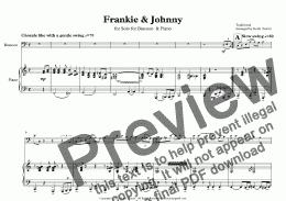 page one of Frankie & Johnny for Bassoon & Piano