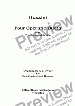page one of Rossini Operatic Duets