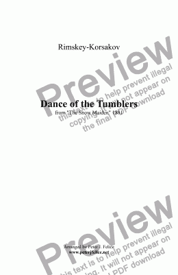 page one of Dance of the Tumblers