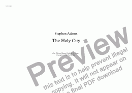 page one of The Holy City