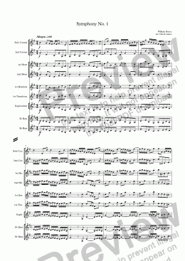 page one of  Boyce: Symphony No. 1