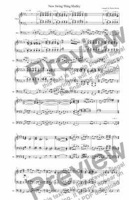 page one of Swing Thing Medley