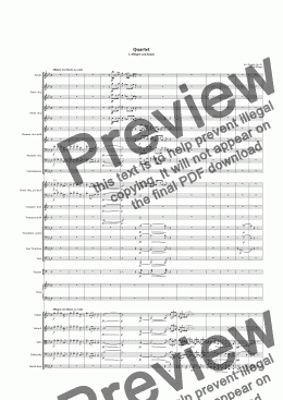 page one of Piano Quartet No. 2, Op. 87 - I. Allegro con fuoco