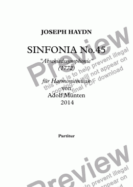 page one of Sinfonia No. 45