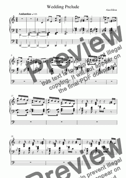 page one of Wedding Prelude No. 1 (Organ)