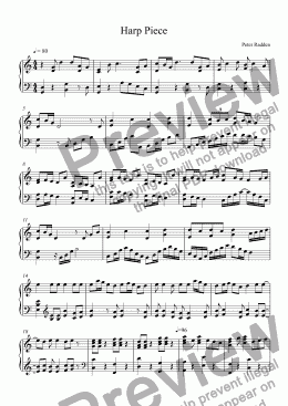 page one of Harp Piece