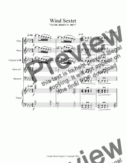 page one of Wind Sextet