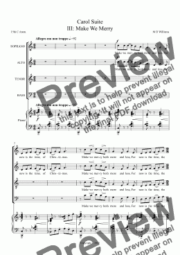 page one of Carol Suite III: Make We Merry