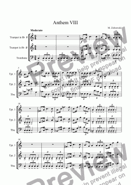 page one of Anthem VIII