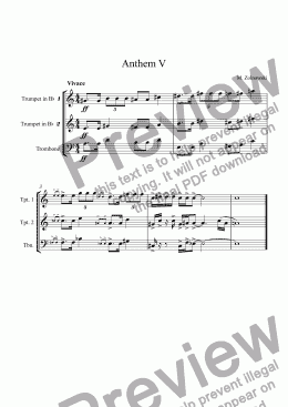 page one of Anthem V